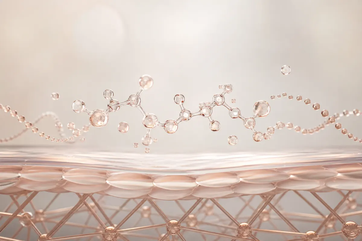 Abstract molecular artwork for Argireline
