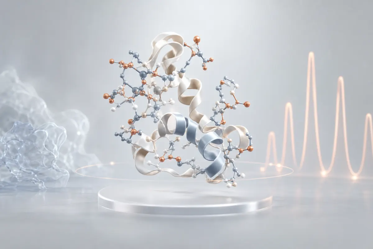 Abstract molecular artwork for CJC-1295
