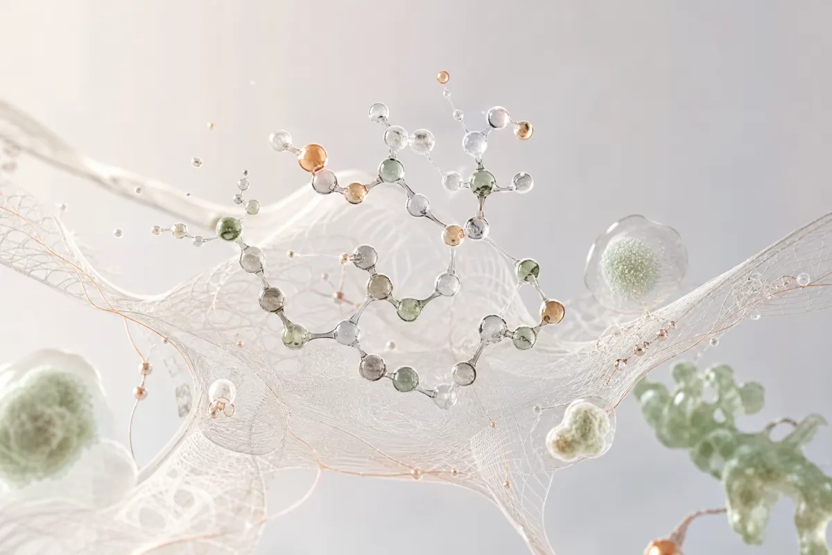 Abstract molecular artwork for KPV