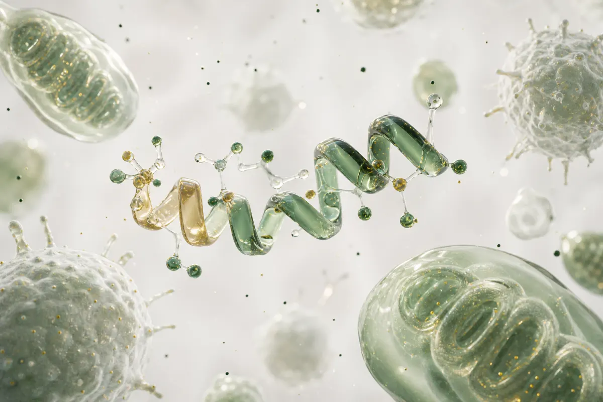 Abstract molecular artwork for MOTS-c