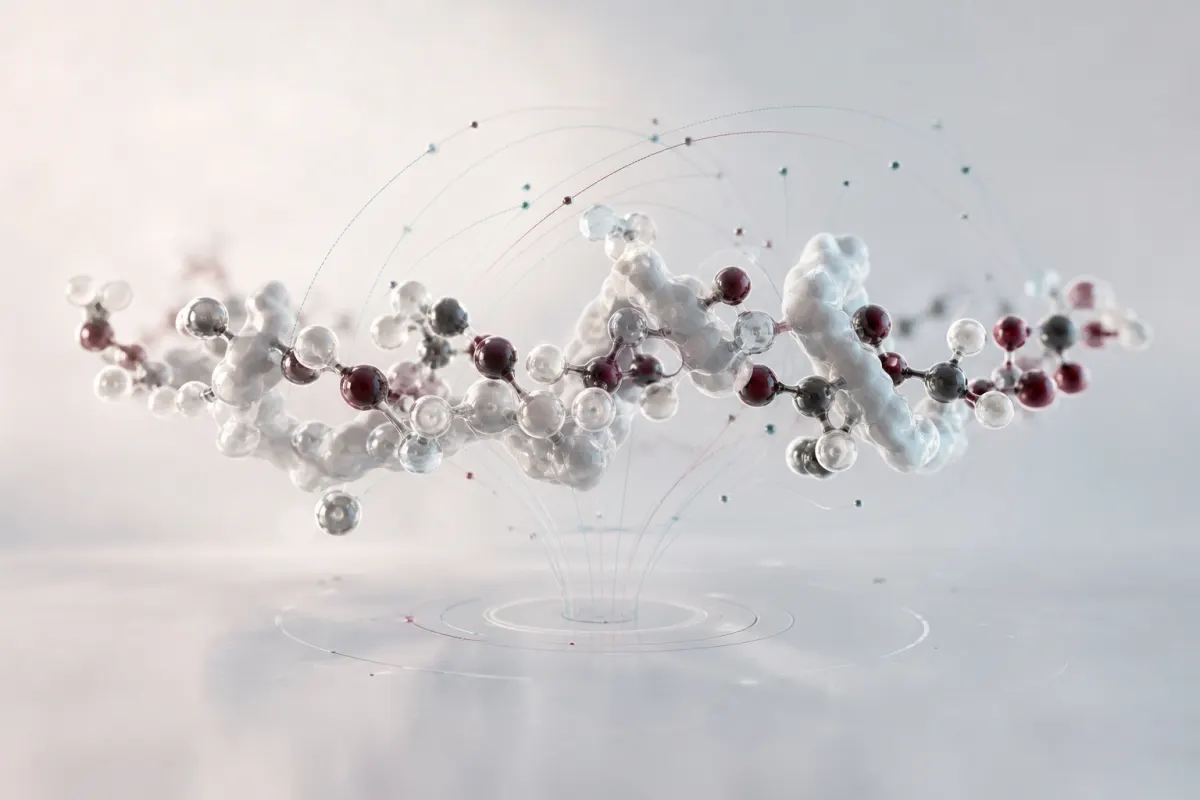 Abstract molecular artwork for PT-141