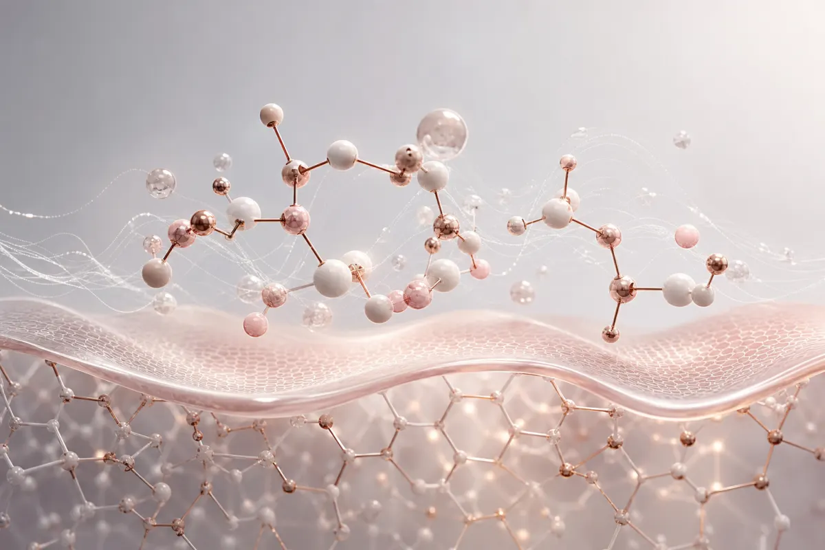 Abstract molecular artwork for Snap-8