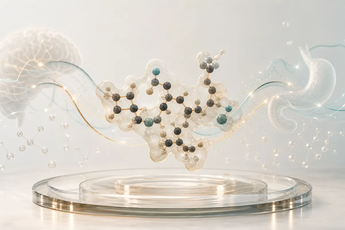 Abstract molecular artwork for Tesofensine
